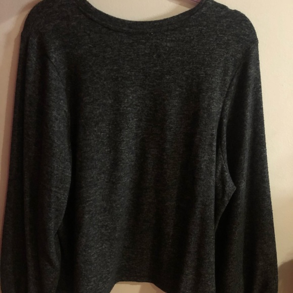 Zara Dark Grey Fleece Sweater - Picture 5 of 5